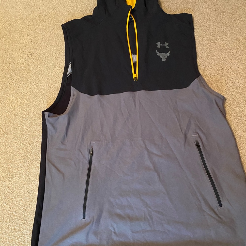 Under Armour project rock sleeveless hoodie